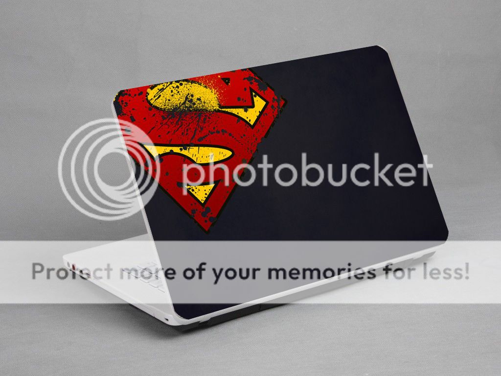 Laptop Notebook Skin Sticker Cover Decal Super Man Sony Vaio Toshiba 15