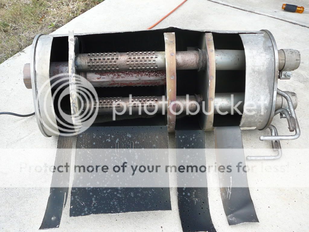 Now u can c the inside of your oem muffler I cut open - DODGE RAM FORUM